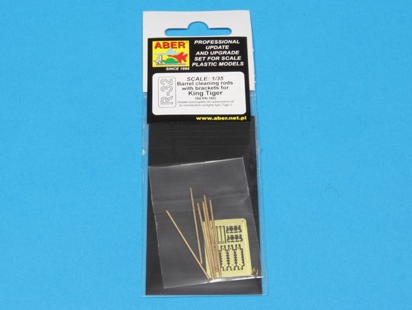 Tiges de nettoyage de canon Aber R-32 pour King Tiger (1/35) – image 3