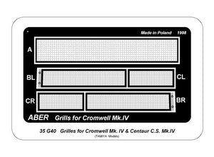 Aber 35G40 Siatki do Cromwell Mk.IV &amp;amp; Centaur C.S. Mk.IV 1/35 – Bild 9