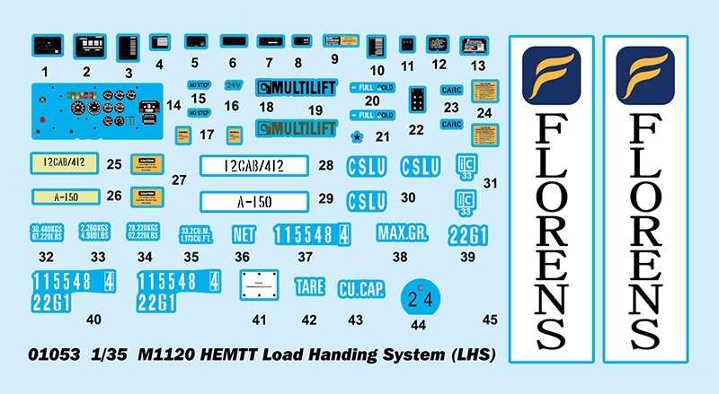 Trumpeter 01053 M1120 HEMTT Load Handing System (LHS) 1/35 – immagine 3