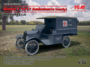 ICM 35665 Modèle T 1917 Ambulance (première version), Voiture AAFS de la Première Guerre mondiale (1/35)