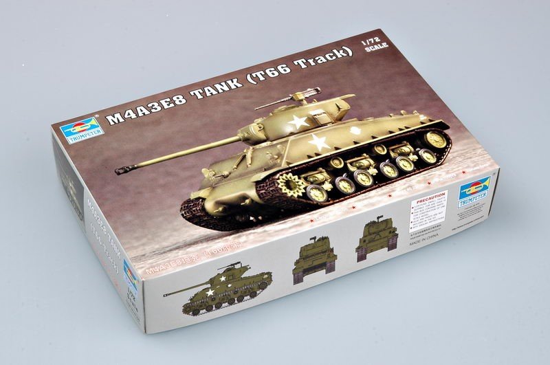 Trumpeter 07225 M4A3E8 TANK (T66 Track) 1/72 – image 2