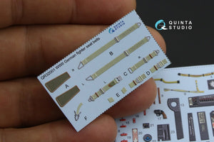 Quinta Studio QD32075 He 162 3D-Printed &amp;amp; coloured Interior on decal paper (for Revell kit) 1/32 – immagine 3