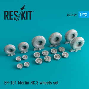 RESKIT RS72-0039 EH-101 MERLIN HC.3 WHEELS SET 1/72