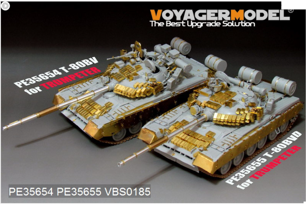 Maquette Voyager PE35655 Char de combat principal russe moderne T-80BVD (lanceur de fumée inclus) (Pour TRUMPETER 05581) 1/35 – image 4
