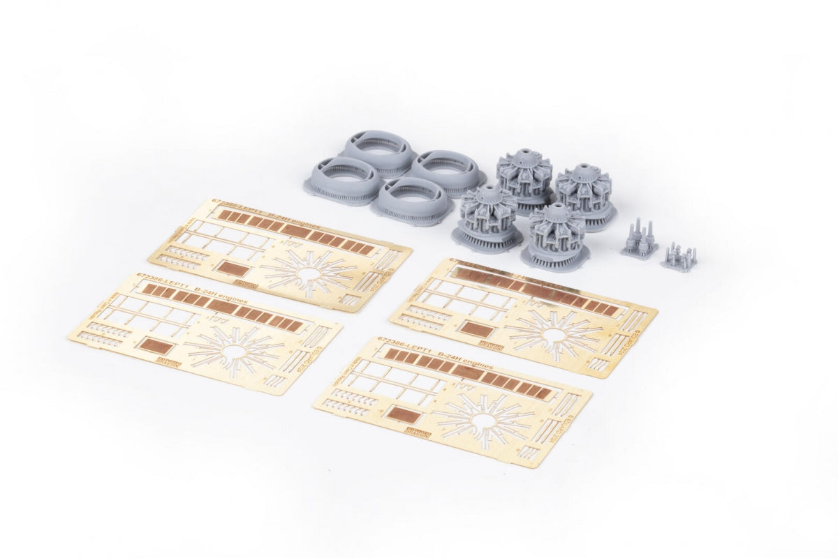 Eduard 672386 B-24H engines PRINT AIRFIX 1/72 – immagine 5