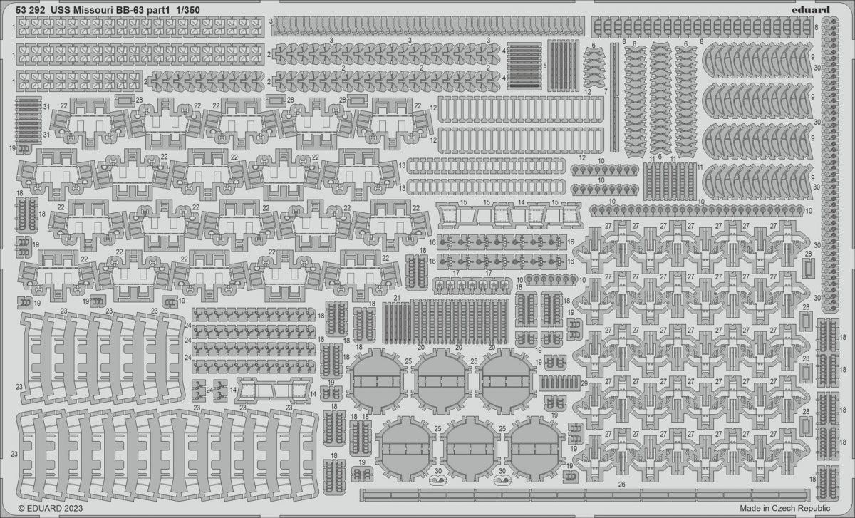 Eduard BIG5368 USS Missouri BB-63 Hobby Boss 1/350 – immagine 2