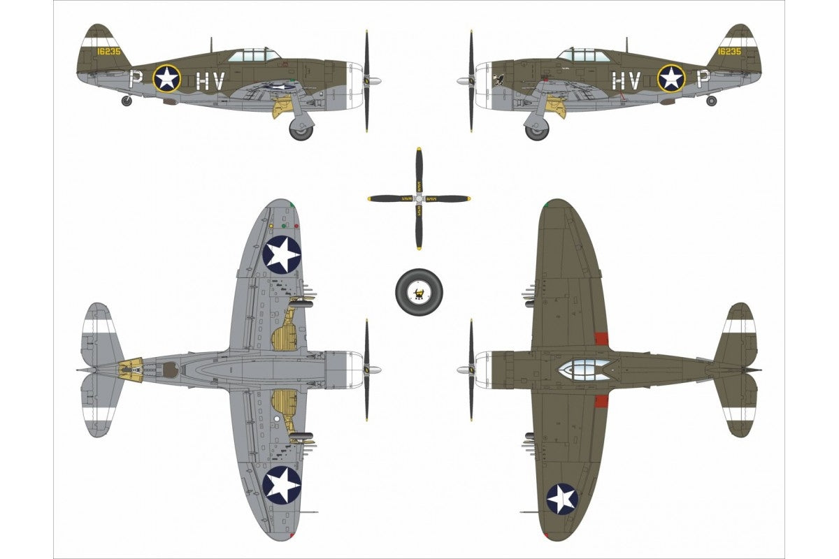 Dora Wings 48055 P-47C-2 Thunderbolt 1/48 – Bild 10