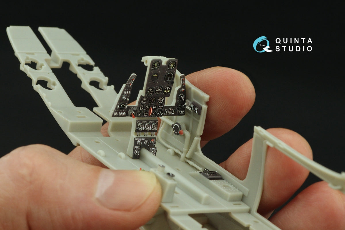 Quinta Studio QD32216 P-39Q/N Airacobra 3D-Printed coloured Interior on decal paper (KittyHawk) 1/32 – Bild 10