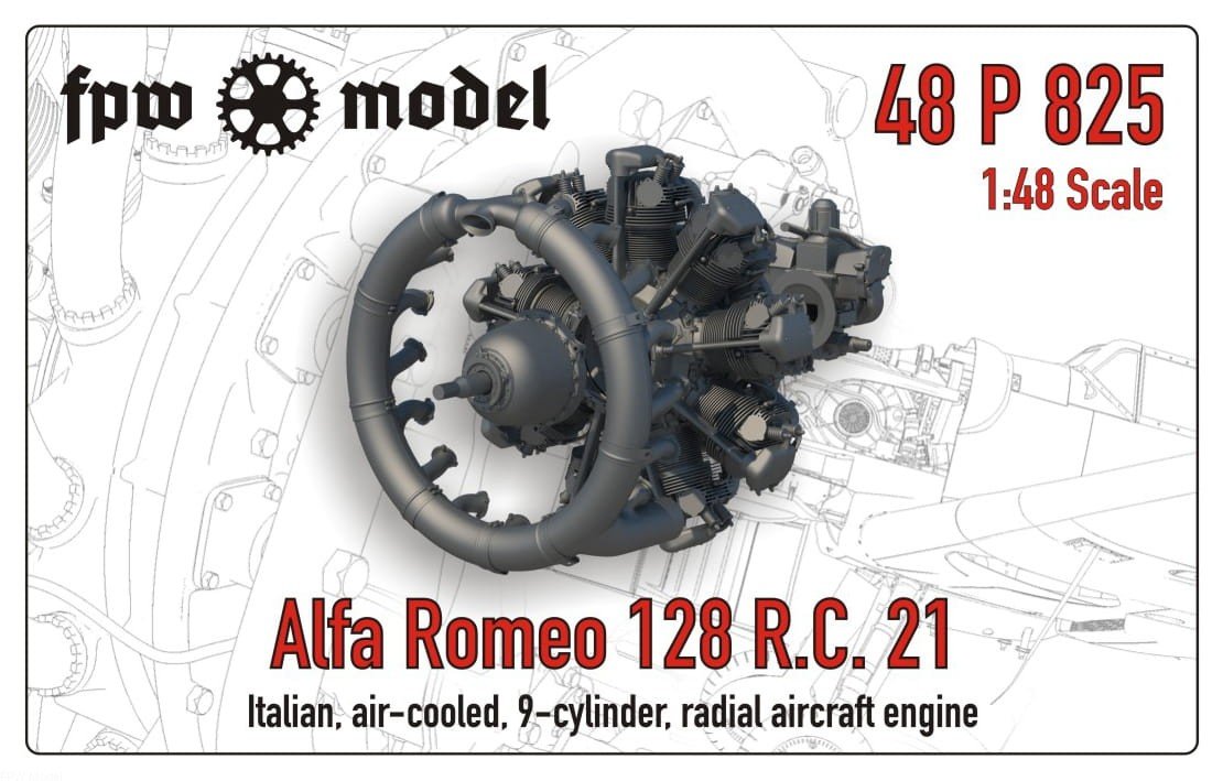 FPW Model 48P825 Alfa Romeo 128 R.C. 21 1/48