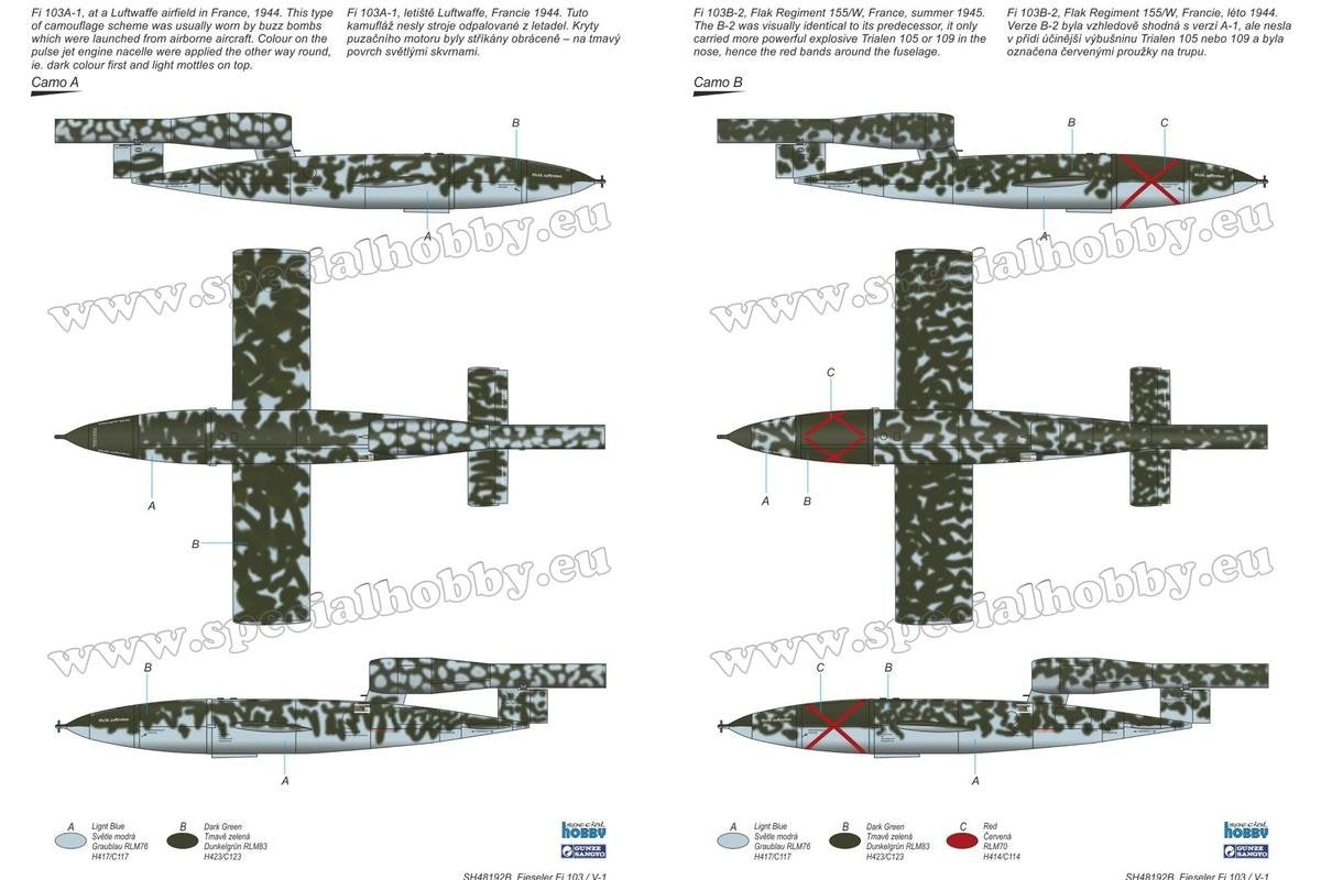 Special Hobby 48192 Spitfire Mk.XII against V-1 Flying Bomb 2 modele + figurka 1/48 – Bild 2