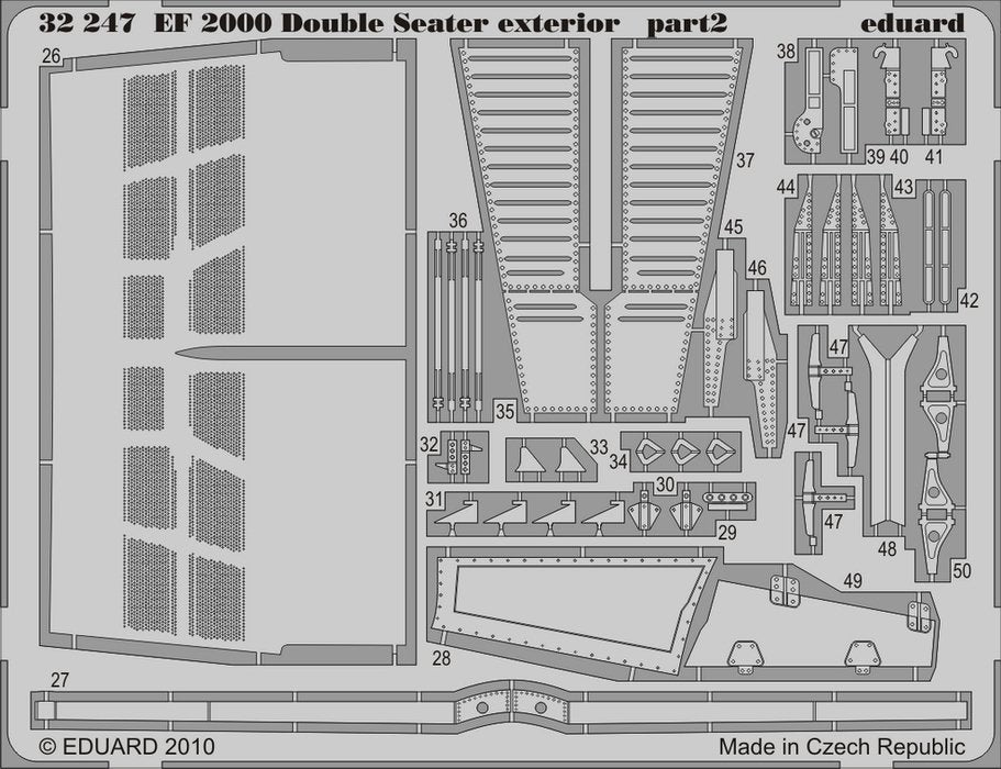 Eduard 32247 EF 2000 Two-seater exterior TRUMPETER 1/32 – immagine 2