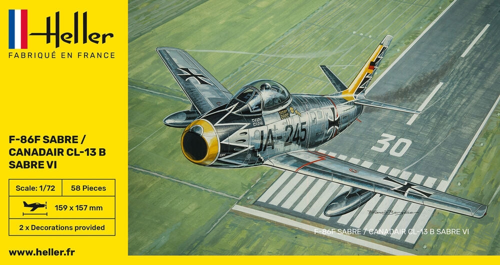 Heller 80277 F-86F SABRE / CANADAIR CL-13 B SABRE VI 1/72 – Bild 3