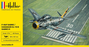 Heller 80277 F-86F SABRE / CANADAIR CL-13 B SABRE VI 1/72 – Bild 3