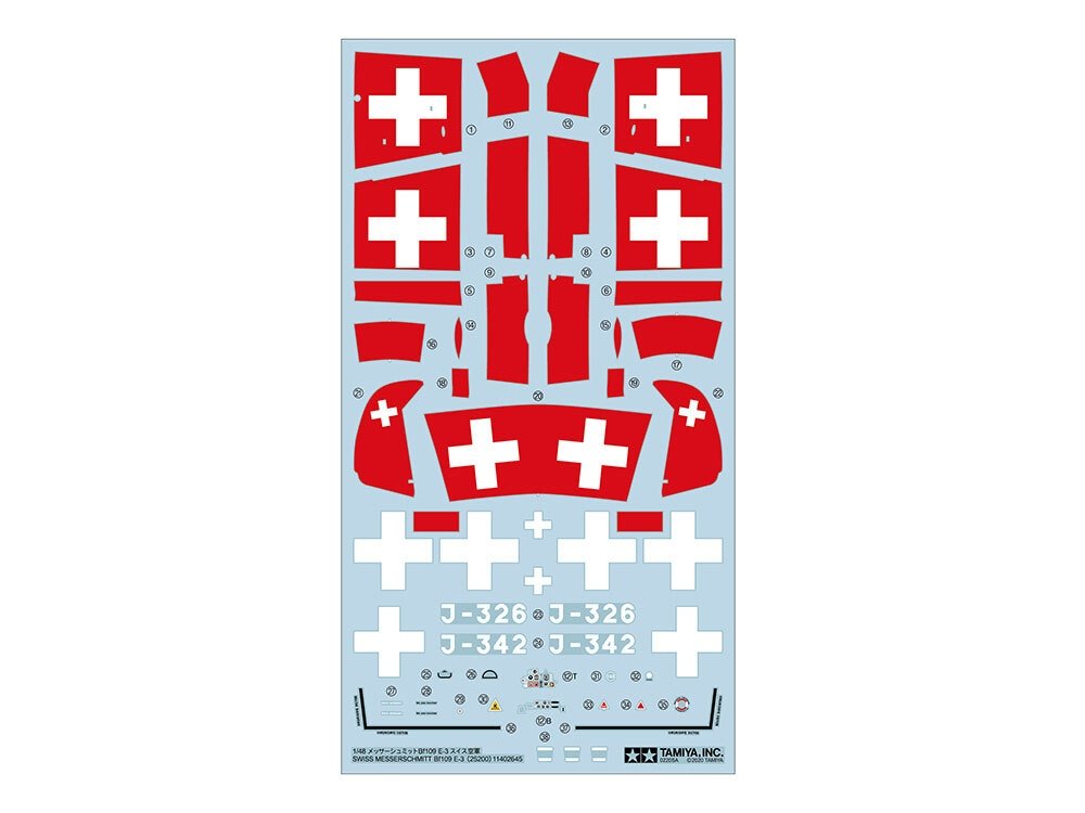 Tamiya 25200 Swiss Bf109 E-3 1/48 – Plastikowy model do sklejania – imagen 4