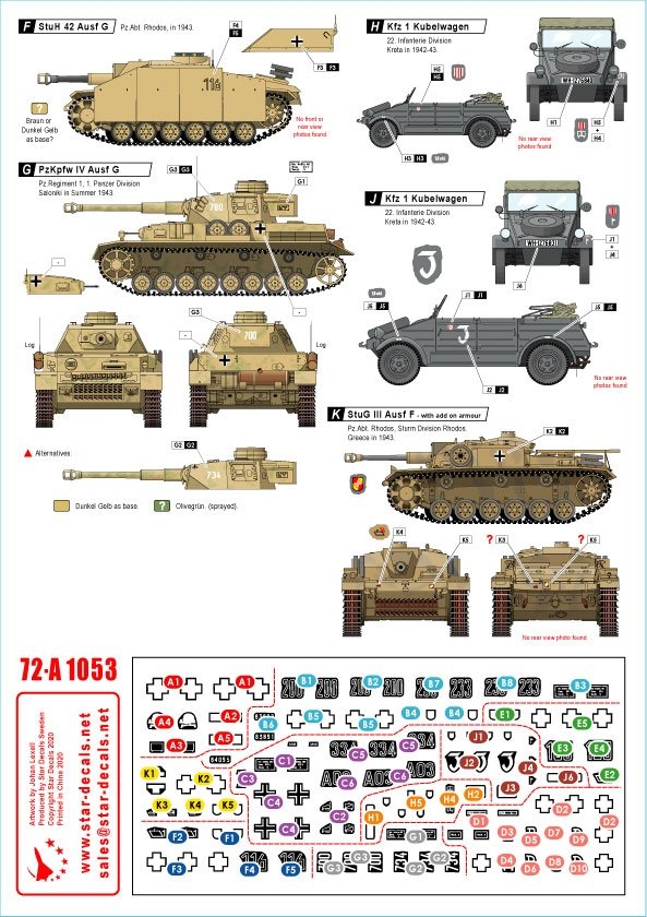 Star Decals 72-A1053 Balkan WW2 # 3. 1/72 – Bild 2