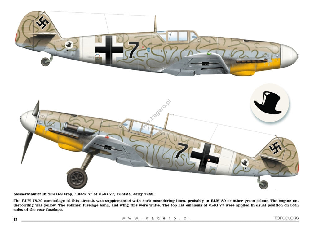 Kagero 15034 Messerschmitt Bf 109s over the Mediterranean Part I (kalkomania/decals) EN/PL – imagen 5