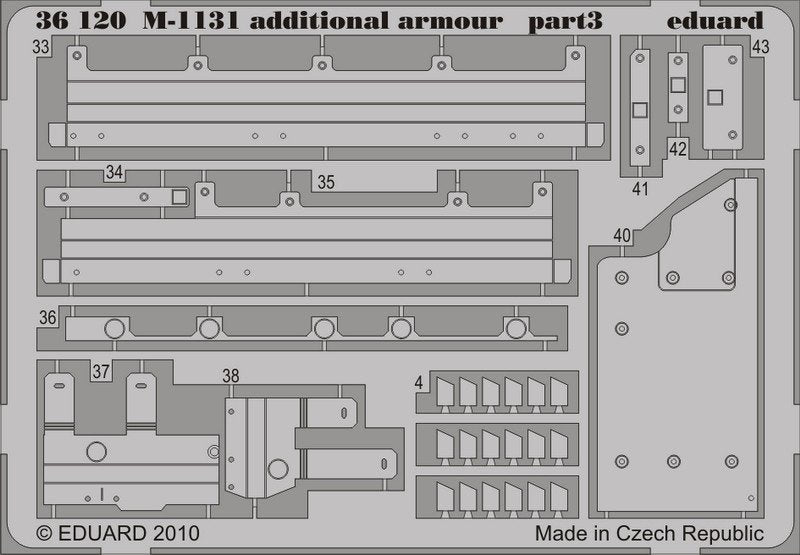 Eduard 36120 M-1131 additional armor 1/35 Trumpeter – image 3