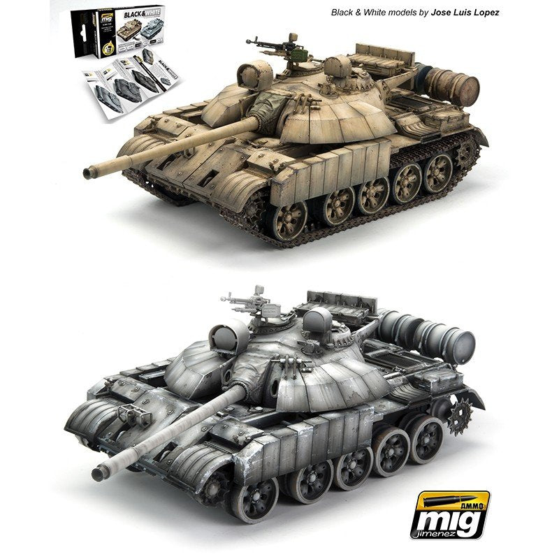 AMMO Mig 7128 BLACK and WHITE TECHNIQUE SET 6x17ml – imagen 4
