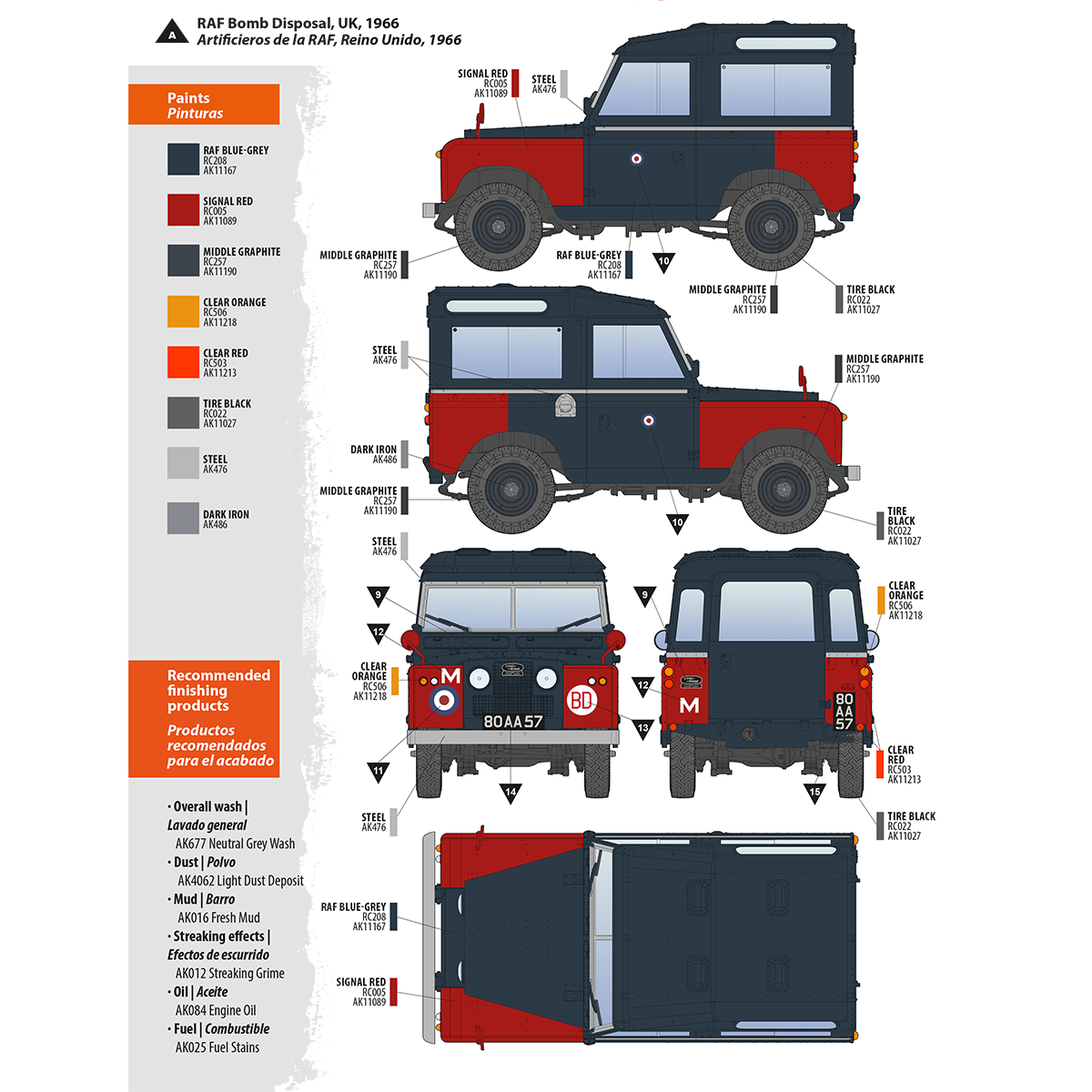 AK Interactive AK35013 LAND ROVER 88 SERIES IIA STATION WAGON 1/35 – Bild 15