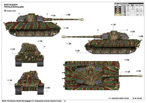 Trumpeter 00910 German Kingtiger 2in1 (Henschel Turret Porsche Turret) 1/16 – immagine 3