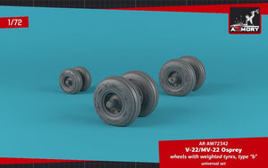 Armory Models AW72342 V-22/MV-22 Osprey wheels w/ weighted tires type “b” 1/72 – Bild 4