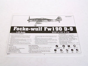 Trumpeter 02411 Focke-wulf Fw190 D-9 1/24 – imagen 3