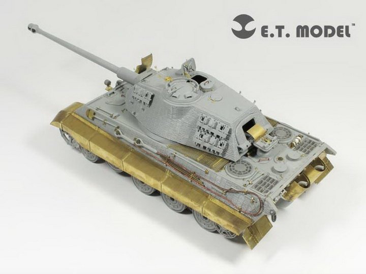 E.T. Model EA35-027 WWII German King Tiger/Jagdtiger Fender &amp;amp; Side Skirts For DRAGON Kit 1/35 – immagine 3