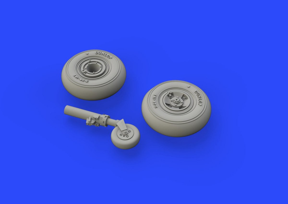 Eduard 672146 Spitfire Mk. VIII wheels - 4 spoke w/ smooth tire EDUARD 1/72 – imagen 4