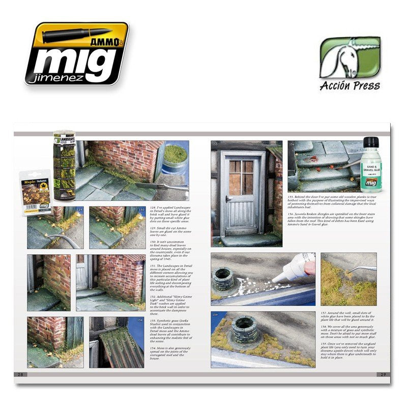 AMMO of Mig EURO0012 Jimenez LANDSCAPES OF WAR: THE GREATEST GUIDE - DIORAMAS Vol.III - Rural Enviroments (English) – zdjęcie 3