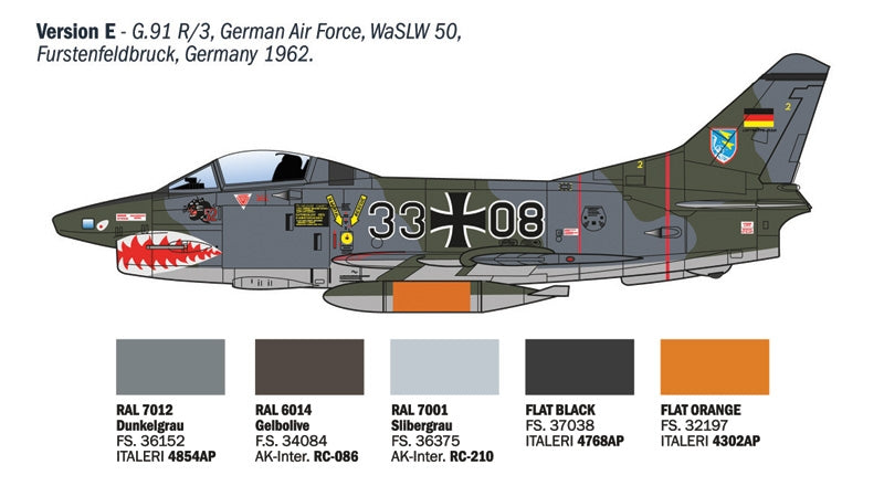 Italeri 92645 FIAT G.91 R 1/48 – image 10