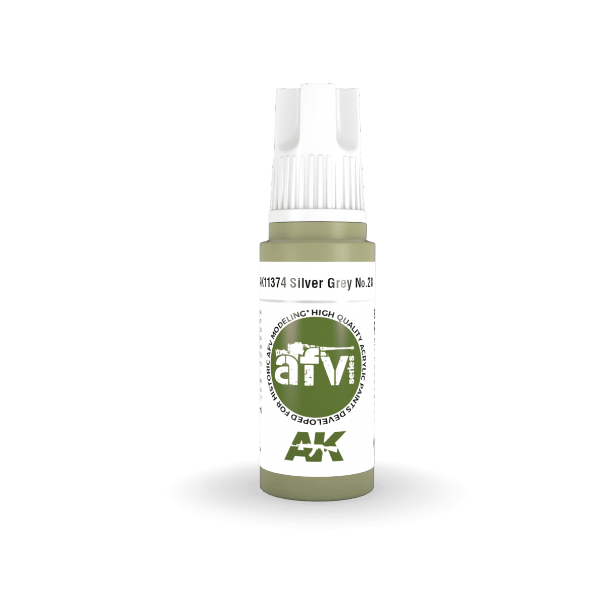 AK Interactive AK11374 Silver Grey No.28 17ml – immagine 2