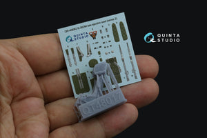 Quinta Studio QR+48062 K-36DM Series2 (late) ejection seat (for MiG-29, MiG-31, Su-27, Su-33, Su-34 aircraft since 2008) (All kits) 1/48 – Bild 2
