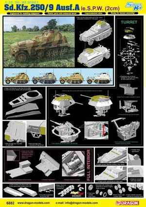 Dragon 6882 Sd.Kfz.250/9 Ausf.A le.S.P.W (2cm) 1/35