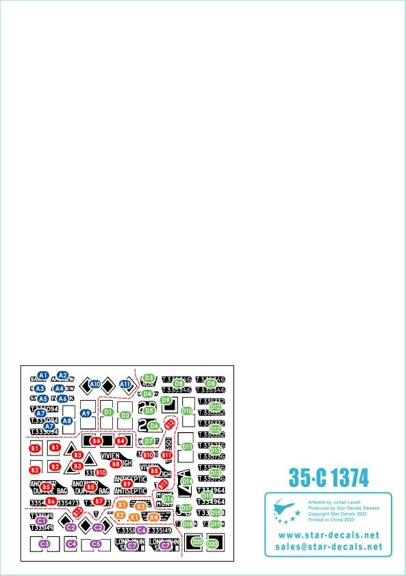 Star Decals 35-C1374 A34 Comet British WW2 markings 1/35 – imagen 2