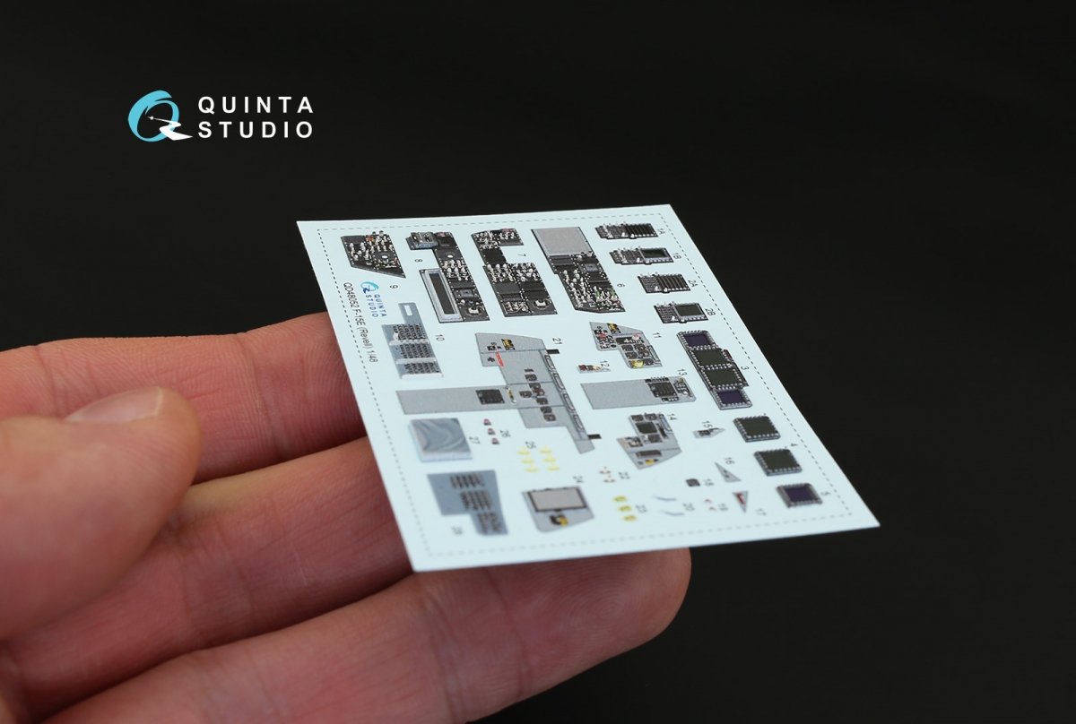 Quinta Studio QD48052 F-15E 3D-Printed &amp;amp; coloured Interior on decal paper (for Revell kit) 1/48 – Bild 7