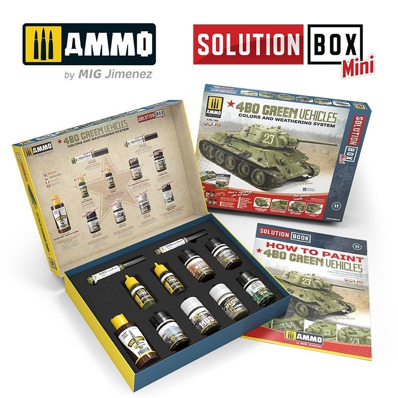 Munitions pour Mig Jimenez 7900 Solution Box MINI - 4BO Véhicules Verts – image 2