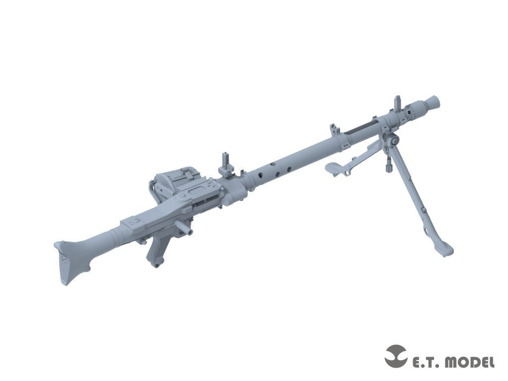 E.T. Model P35-215 WWII German Mg34t Machinegun &amp;amp; Ammo Box 1/35 – imagen 2