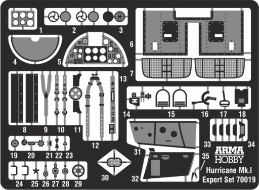 Arma Hobby 70019 Hurricane Mk I Expert Set 1/72 – imagen 7