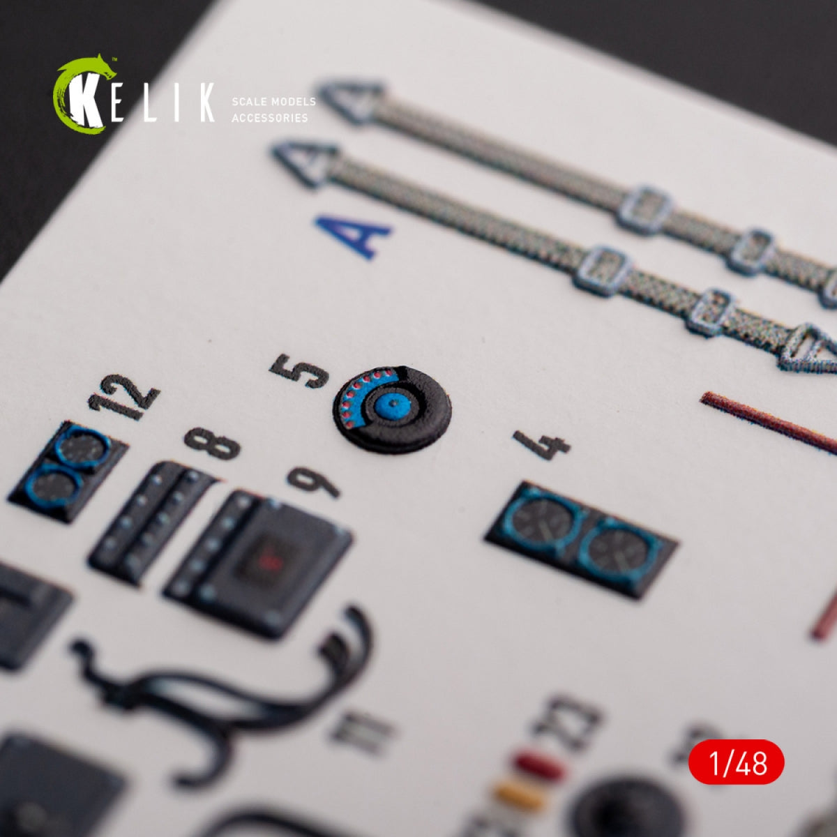 KELIK K48098 Ju-87G-1 Kanonenvogel - interior 3D decals for Italeri kit 1/48 – image 5