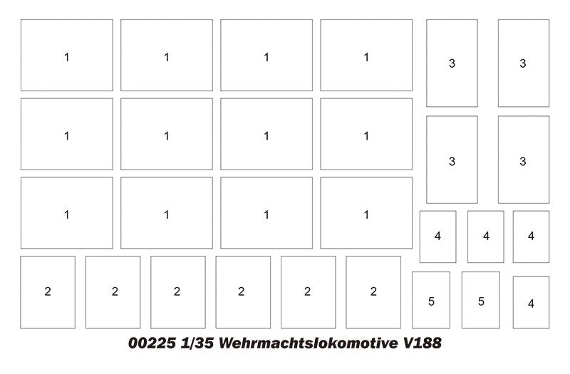 Trumpeter 00225 Wehrmachtslokomotive V188 1/35 – zdjęcie 4