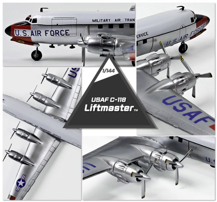 Academy 12634 USAF C-118 Liftmaster 1/144 – Bild 3