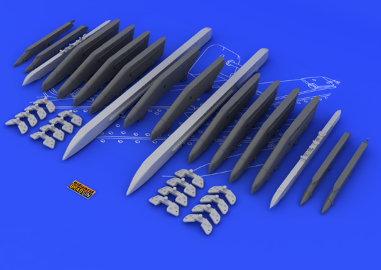 Eduard 648054 Su-25K wing pylons 1/48 – imagen 3