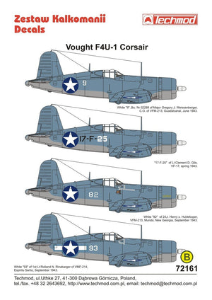 Techmod 72161 Vought F4U-1 Corsair 1/72 – Bild 2