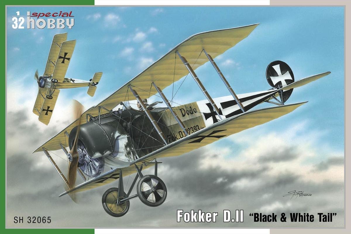 Special Hobby 32065 Fokker D. II Black &amp;amp; White Tail 1/32
