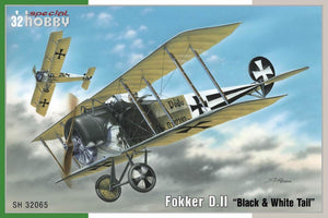 Special Hobby 32065 Fokker D. II Black &amp;amp; White Tail 1/32