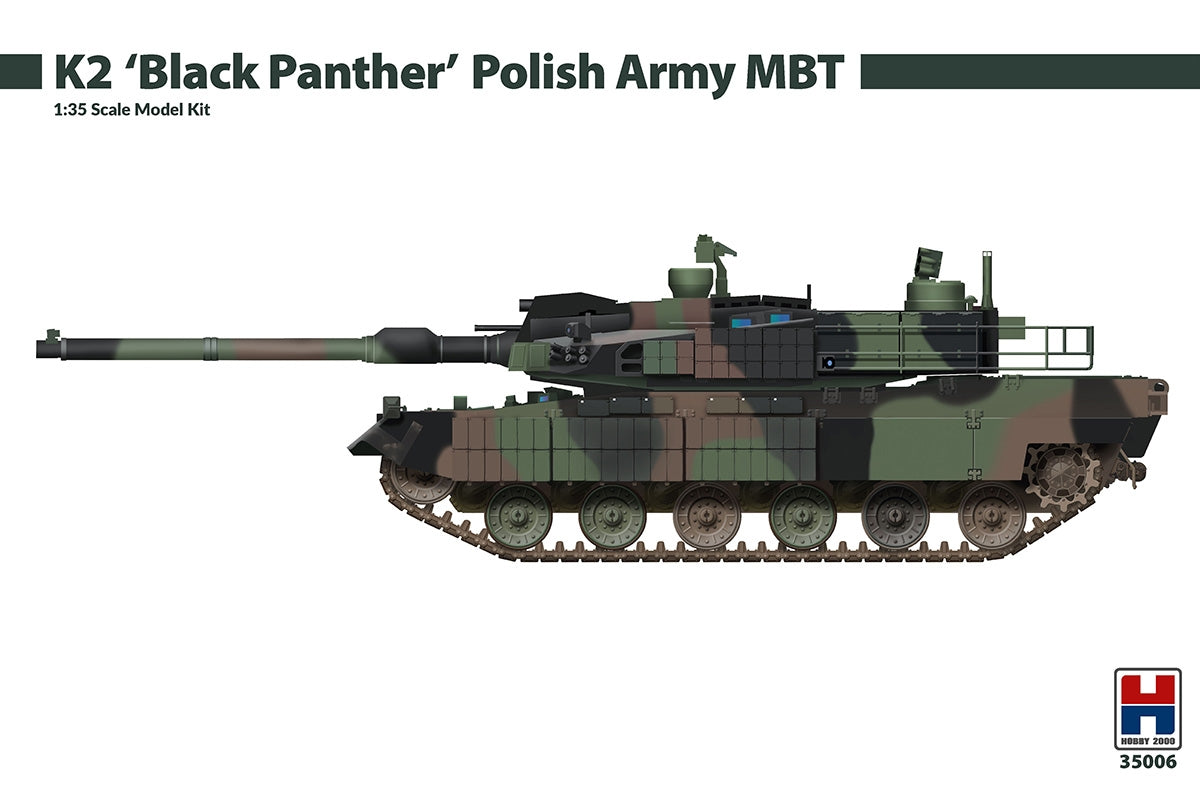 Hobby 2000 35006 K2 « Panthère noire » Char de combat principal de l&amp;#39;armée polonaise (H2K35004 + photodécoupe + Polaroid) 1/35