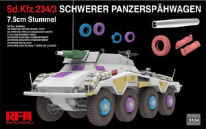 Rye Field Model 5134 Sd.Kfz. 234/3 Schwerer Panzerspahwagen 7.5cm Stummel 1/35 – zdjęcie 2
