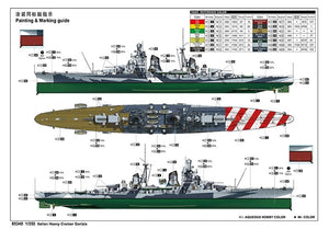 Trumpeter 05349 Italian Heavy Cruiser Gorizia 1/350 – immagine 11