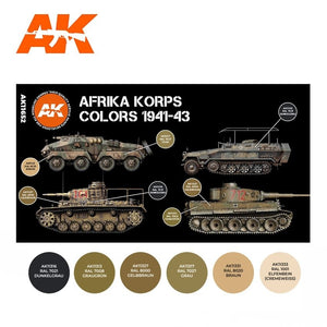 AK Interactive AK11652 3G AFRIKA KORPS COLORS 1941-1943 6x17 ml – Bild 2