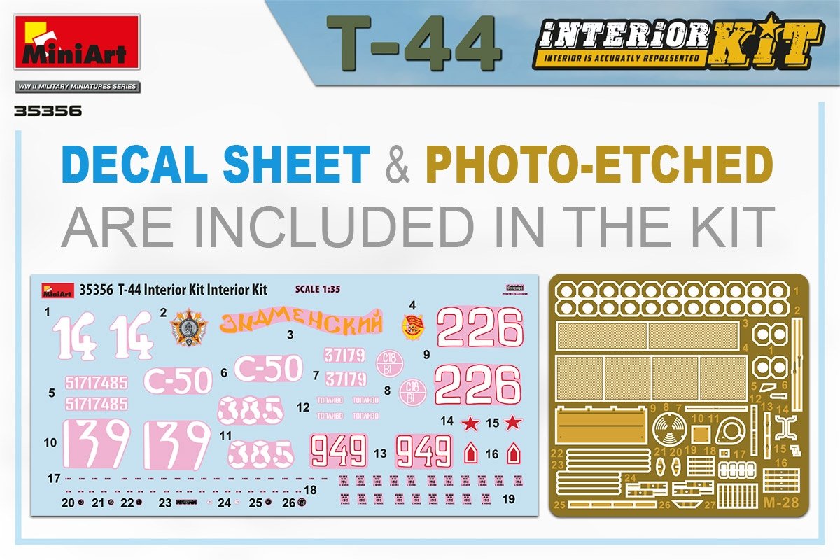 MiniArt 35356 T-44 INTERIOR KIT 1/35 – imagen 2